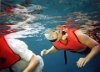 Mark and Brenda snorkeling off the Fury Catamaran - Cozumel.