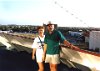 Mark and Brenda on deck leaving - Curacao (Curasel).