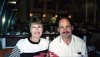 Mark and Brenda at dinner on the ship.