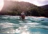 Mark snorkeling at Trunk Bay - St. Thomas.