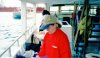 Sharon, Brenda and Mark on the dive boat going out to to dive - Nassau Bahamas.