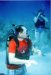 Mark diving at Half Moon Cay, Bahamas.