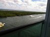 View from our balcony before departure from Fort Lauderdale.