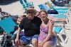 Mike and Brenda posing for the camera at Margaritaville Beach (Falmouth, Jamaica).