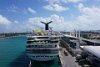 A Carnival ship docked in front of us.