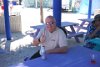 Mike holding down a lunch table at CocoCay