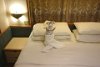 Towel animal in room