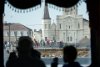 Looking back from river at New Orleans
