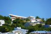 Oprah Winfrey's St. Maarten home (upper house with the pointed, angled roof).