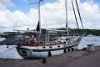 Older sailing boat at Nelson's Dockyard, Antigua.
