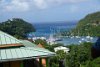 View of of a bay in St. Lucia.