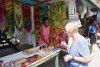 Brenda shopping on St. Lucia.