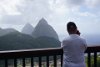 Vernon taking pictures of Pitons (twin volcanic mountains) in St. Lucia