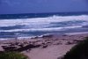 Opposite side of island with continuos wind and waves, Barbados