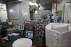 One of the ship's recycling areas.