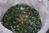 Some recycled green glass.  The crew sells to vendors on shore.