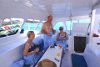 After snorkeling on the Golden Eagle Catamaran, St. Maarten