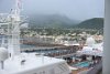 View from our balcony docked at St. Kitts and Nevis