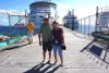 Mark and Brenda back and boarding on St. Kitts.