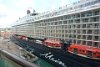 Back on the ship in St. Johns Antigua (German cruiseship next to us).