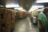 One of the many cold storage rooms.  No canned foods, all are freash.