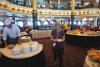 Brenda getting breakfast in one of the main dining rooms.