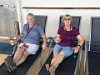Carol and Brenda back onboard relaxing after St. Kitts/Nevis tours.