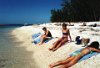 Relaxing on the beach in Key West.