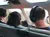 Our pilot and two other passengers in the front
