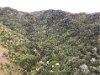 Waterfalls in the rain only at the top of the mountain