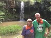 Debbie and Mike at waterfall at Kipu Ranch