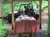 Lunch on the trail  at Kipu Ranch