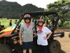 Mark and Brenda with our ATV at Kipu Ranch
