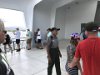 Leaving the Memorial.  All the Park Rangers were all very helpful and polite.