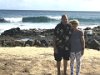 At a volcanic beach