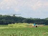 Landing with traffic on the taxiway at Liberty Landing