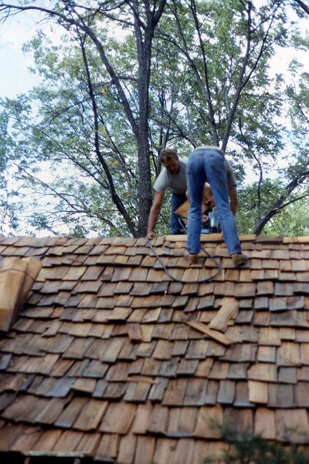 1988 roofing log cabin 2