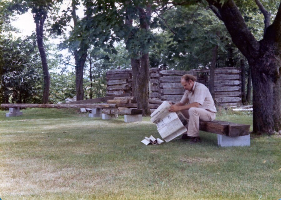 Image157 Chris Log Cabin 1974