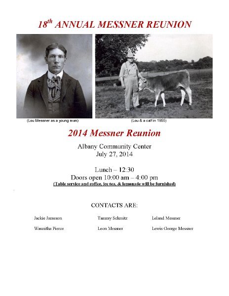 MESSNER REUNION 2014